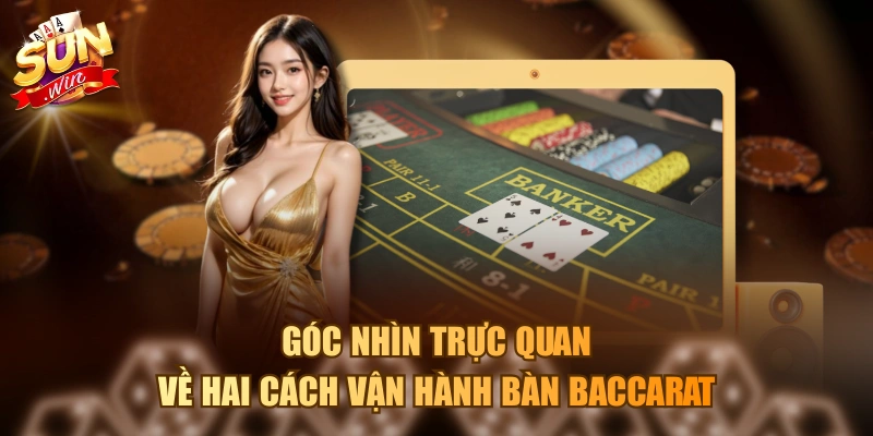 Baccarat Tốc Độ Sunwin - Tỷ Lệ Thưởng Lên Đến 1:190 Góc nhìn trực quan về hai cách vận hành bàn Baccarat