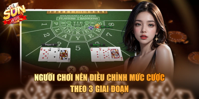 Cách Đánh Baccarat Không Bao Giờ Thua Bằng Đọc Xu Hướng Người chơi nên điều chỉnh mức cược theo 3 giai đoạn