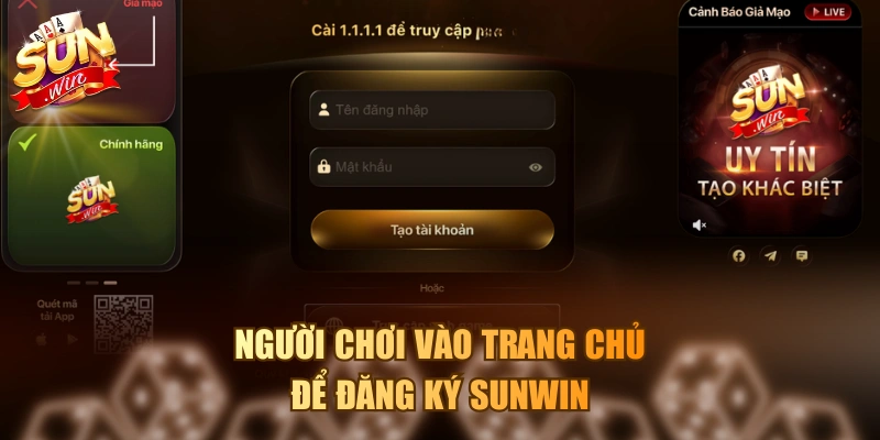 Hướng Dẫn Đăng Ký Sunwin Thành Công Chỉ Trong 3 Phút Người chơi vào trang chủ để đăng ký Sunwin